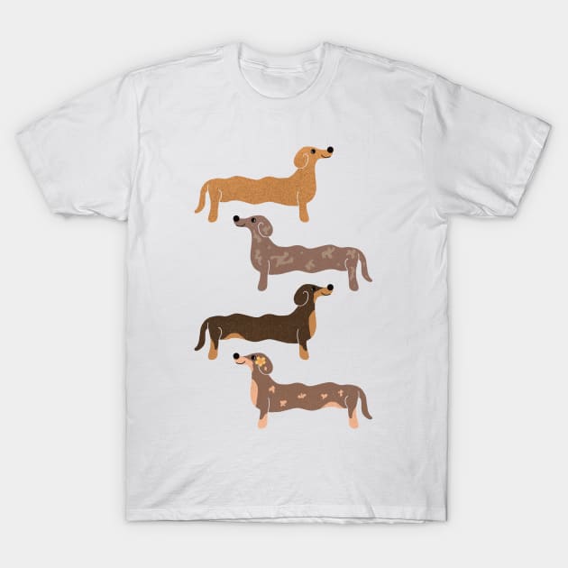 Dachshund | Sausage Dogs T-Shirt by Malinda